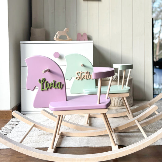Personalised Wooden Rocking Horse