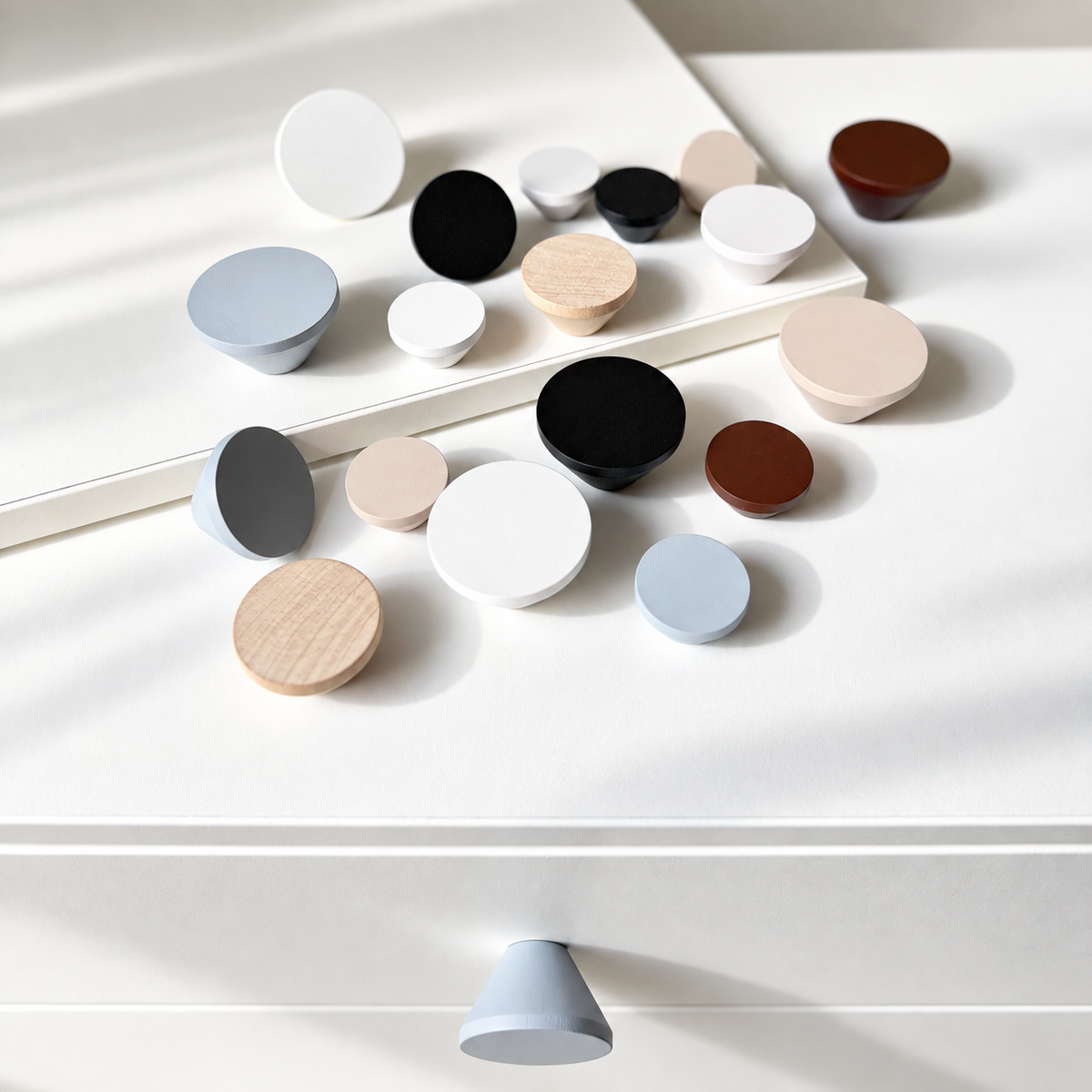 Wooden cabinet knobs