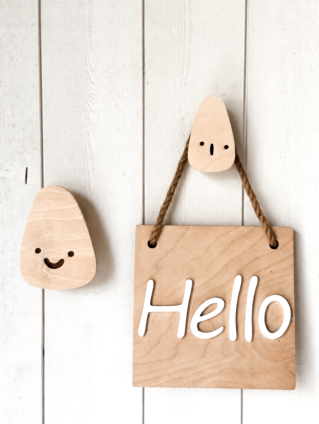Wooden wall hooks