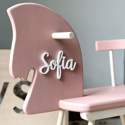 Personalised Wooden Rocking Horse