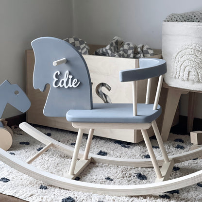 Personalized Wooden Rocking Horse with Name