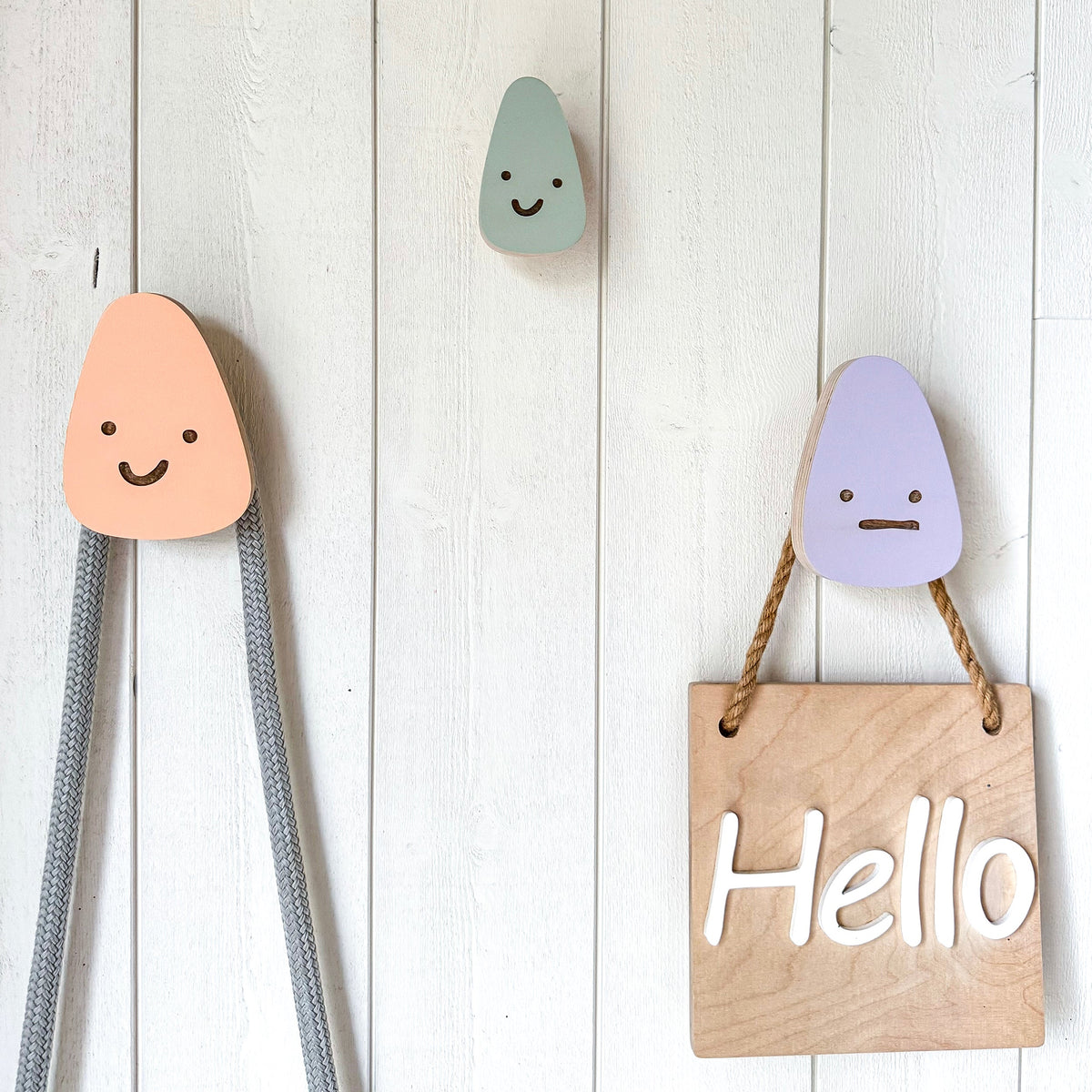 Colorful Wooden Mood Hooks