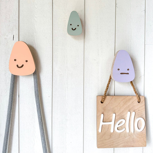 Colorful Wooden Mood Hooks