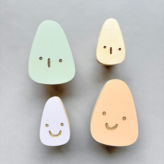 Wooden Mood Wall Hooks