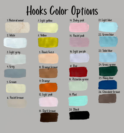 Colorful Wooden Mood Hooks