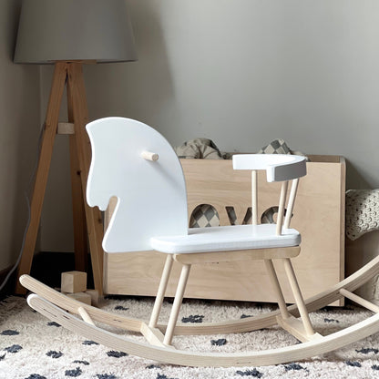 Personalized Wooden Rocking Horse with Engraving