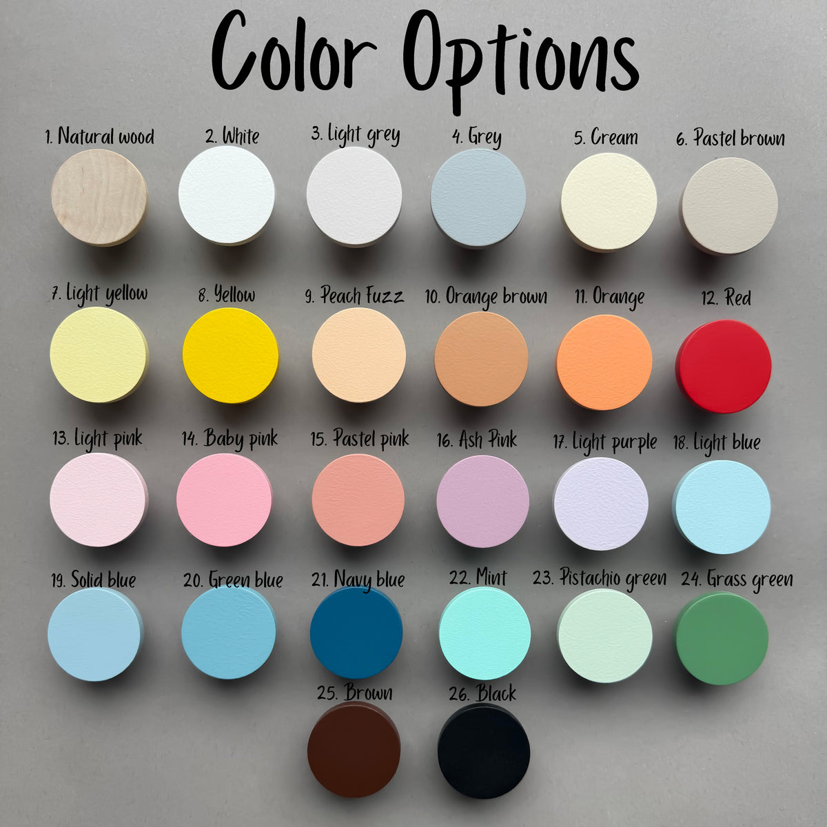 Wooden Cabinet Knobs