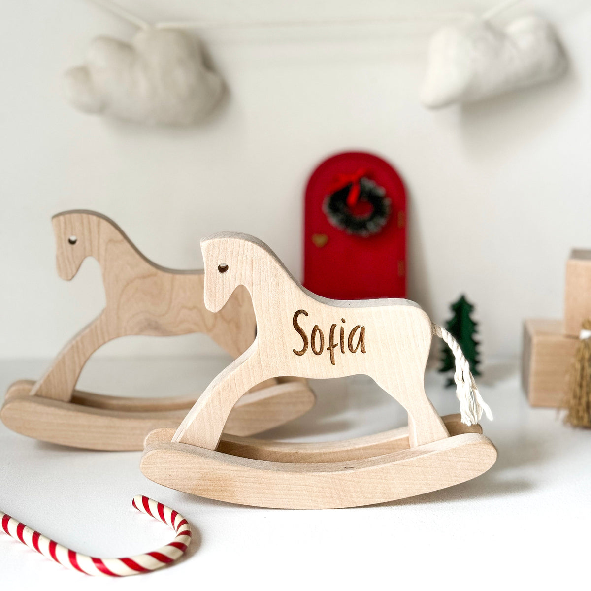 Personalized Wooden Toy Horse