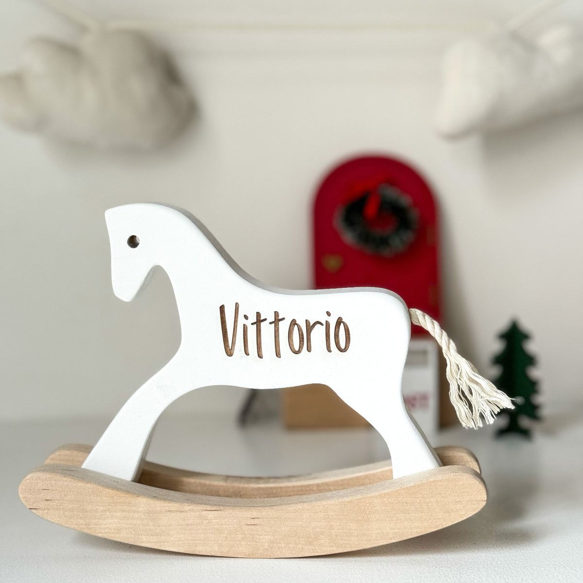 Personalized Wooden Toy Horse