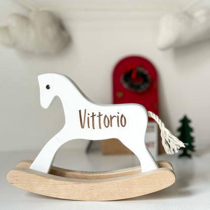 Personalized Wooden Toy Horse