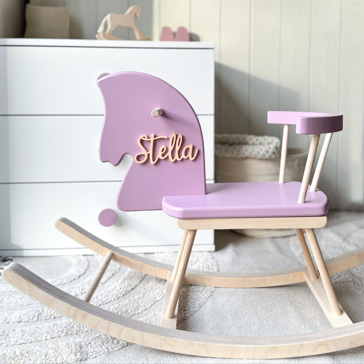 Personalised Wooden Rocking Horse
