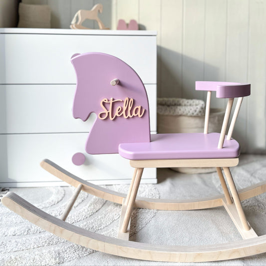 Personalised Wooden Rocking Horse