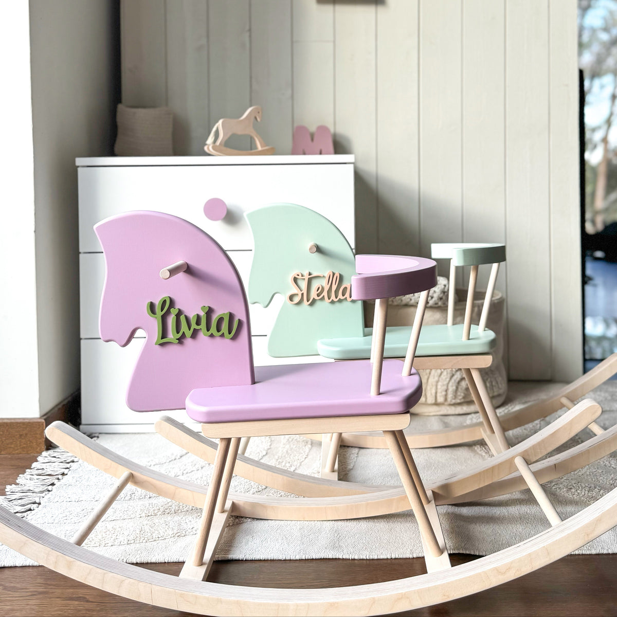 Personalised Wooden Rocking Horse