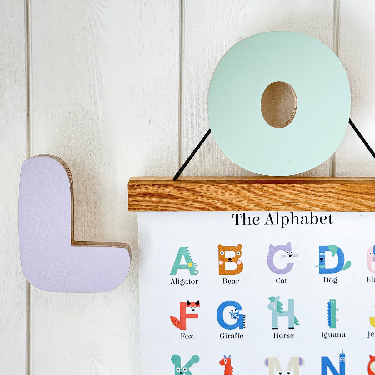 Wooden Letter Wall Hooks