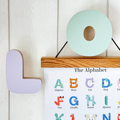 Wooden Letter Wall Hooks
