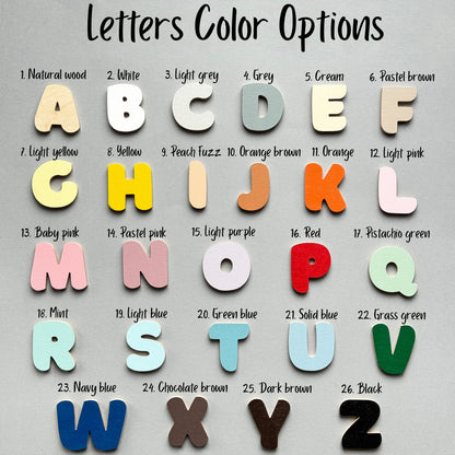 Wooden Letter Wall Hooks