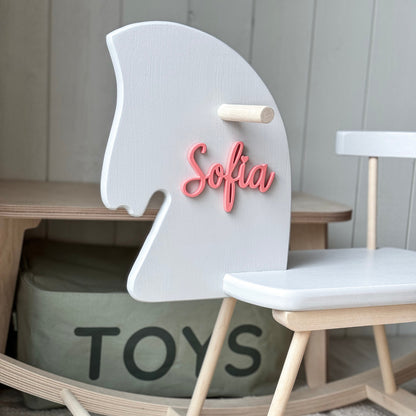 Personalised Wooden Rocking Horse