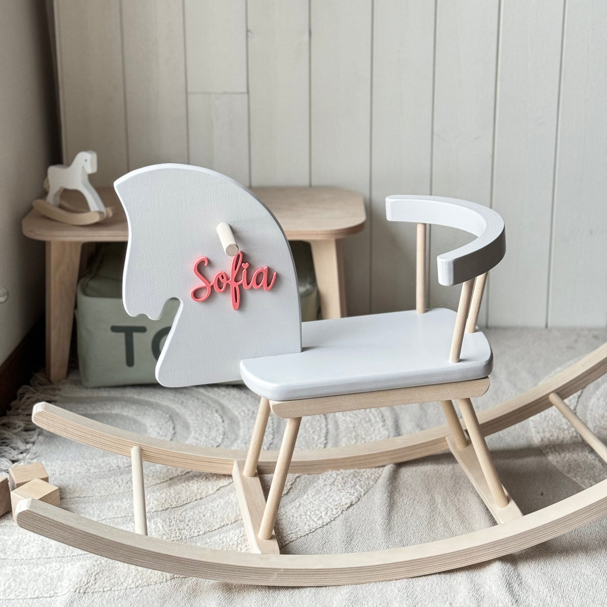 Personalised Wooden Rocking Horse