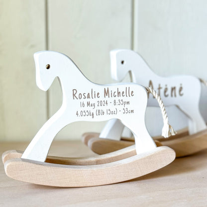 Personalized Wooden Toy Horse