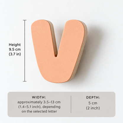 Wooden Letter Wall Hooks