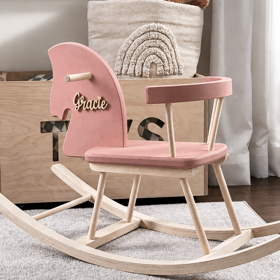 Personalised Wooden Rocking Horse